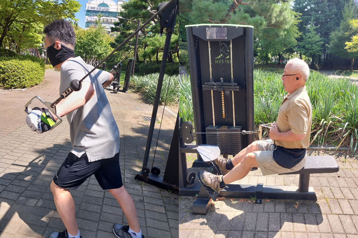 운동하는 시니어
